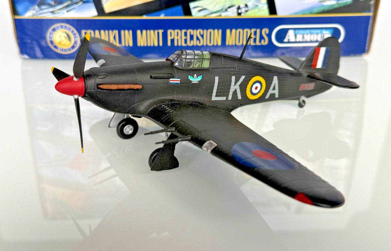 Franklin Mint Armour Collection 1:48 Hurricane Mk II C-UK RAF 87 Cawpore B11B580
