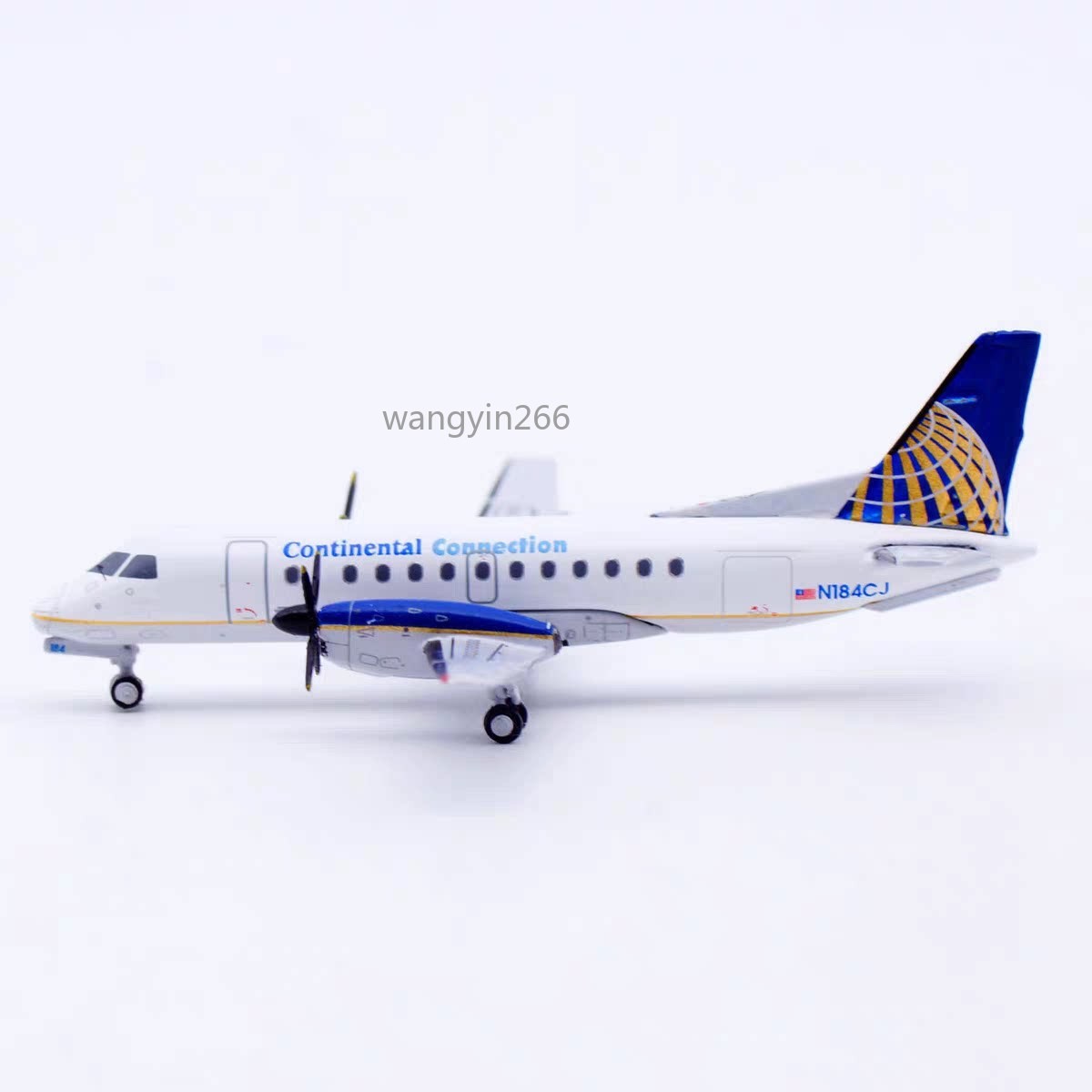 1:400 JC Wings Continental Airlines Saab 340B N184CJ Diecast Aircraft Model