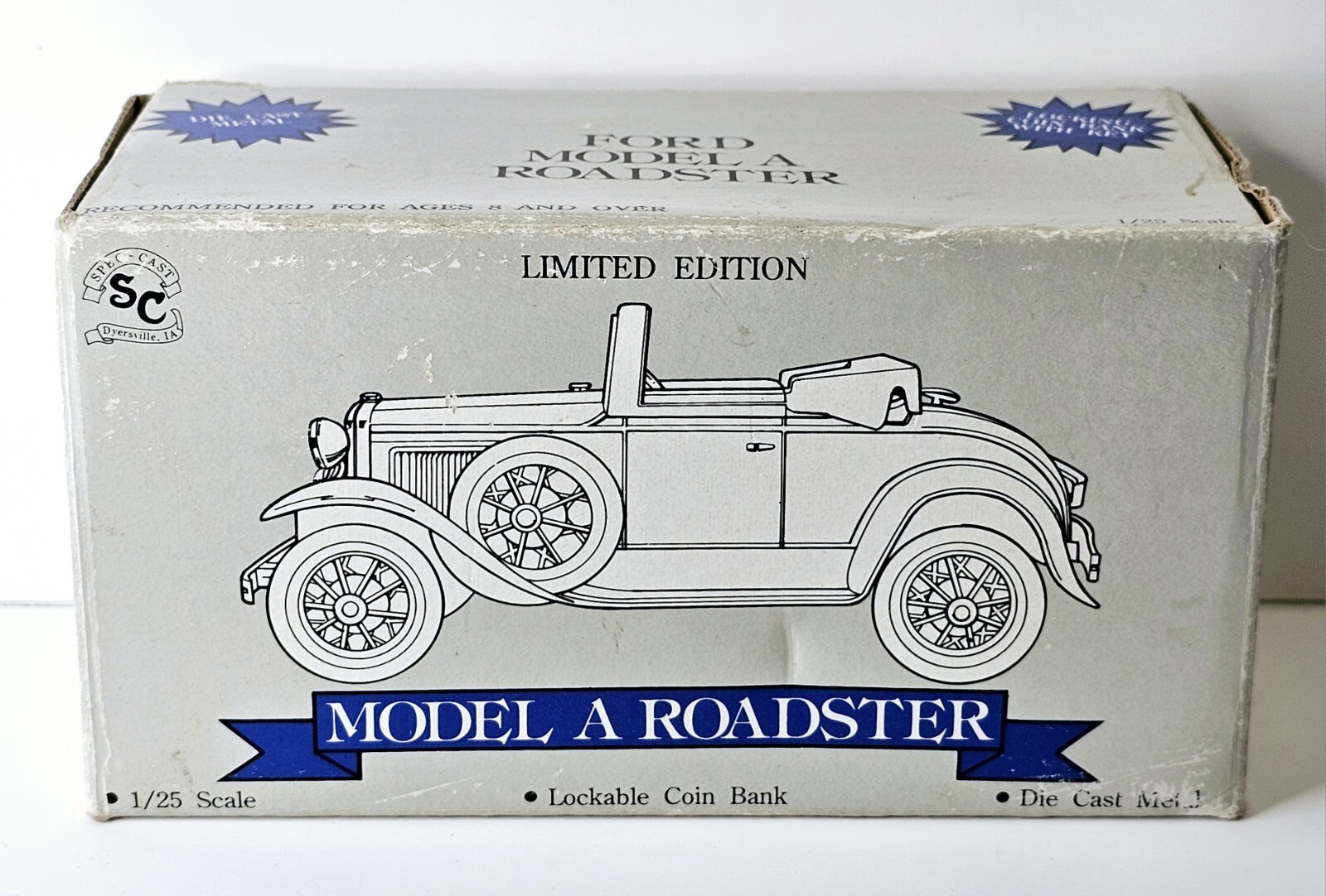 Spec-Cast Model A Roadster Fprd Bank 1992 Toy Farmer Zeke #1532 1/25 Scale NIB