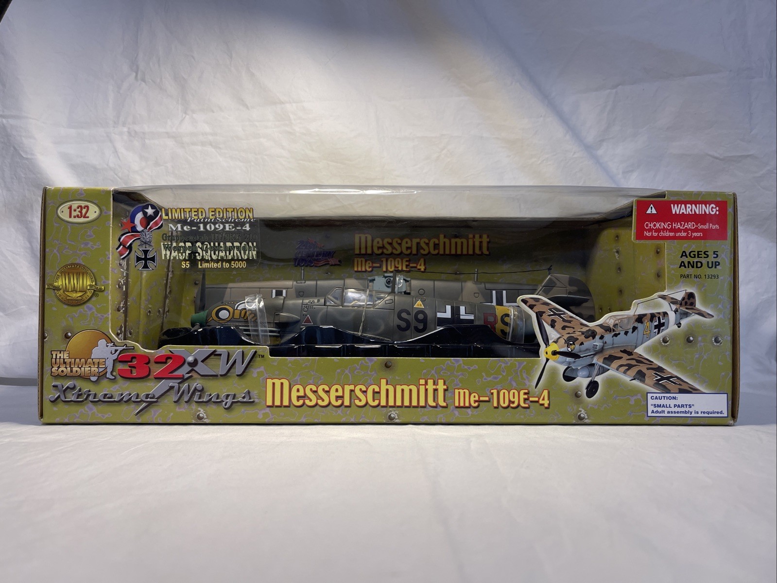 21st Century Toys 1:32 Messerschmitt Me-109E-4 Airplane, Wasp Squadron NIB