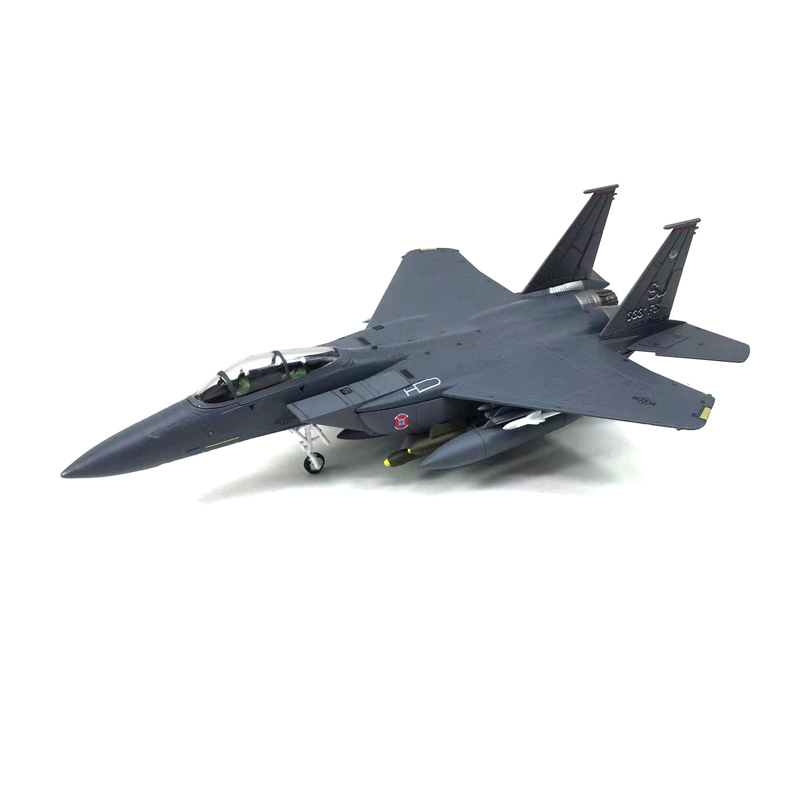 1/100 U.S. F-15E Strike Eagle Bomber Aircraft Plane Alloy Model With Stand d