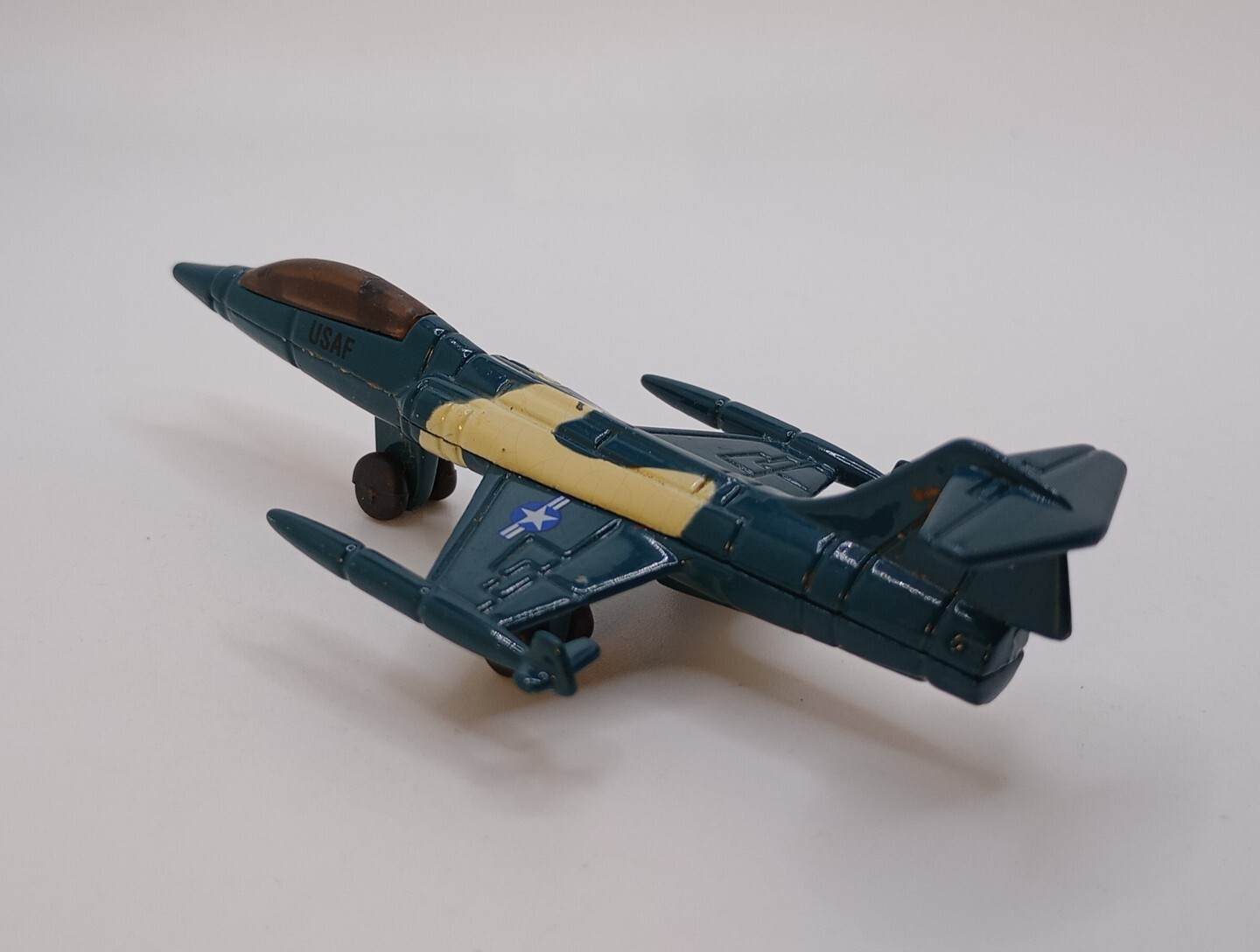 VTG. 1983 Zee Toys U.S.A.F. Lockheed F-104 Starfighter Diecast Jet China