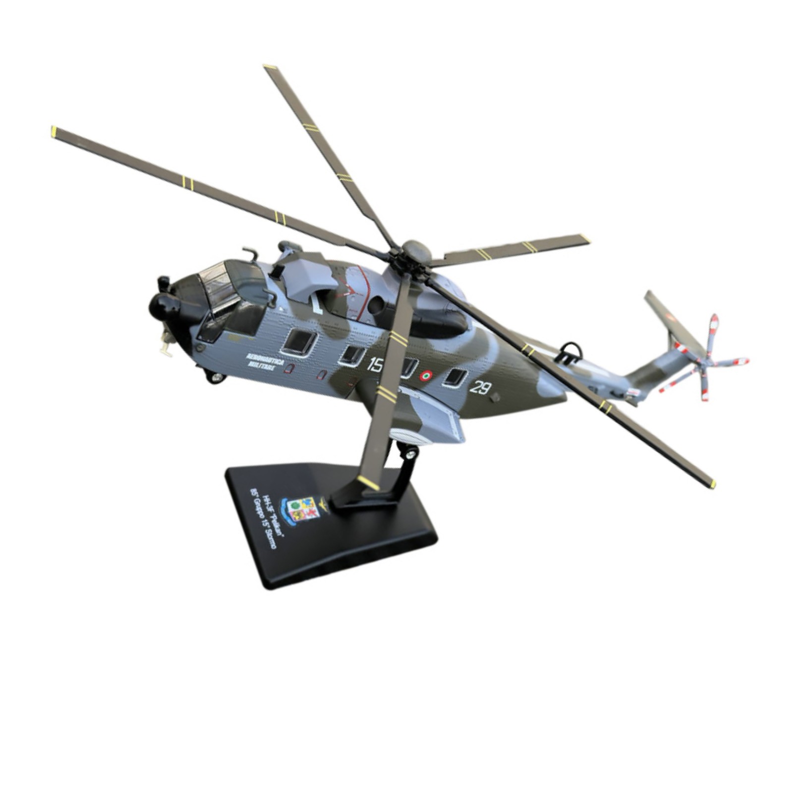 Diecast 1/100 Scale Agusta AS-61R Pelican Italian Air Force Helicopter Model