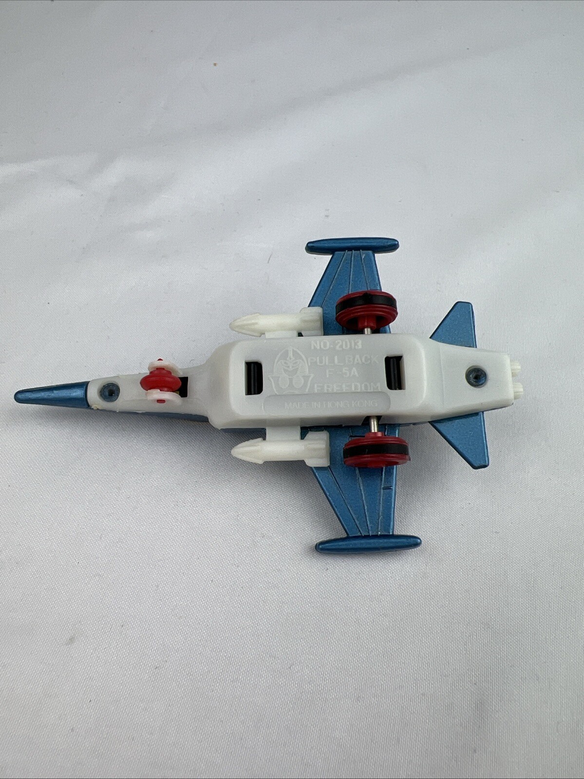 Vintage Die-Cast Jet Airplane Pull Back F-5A Freedom Made In Macau 4″ USA Milita