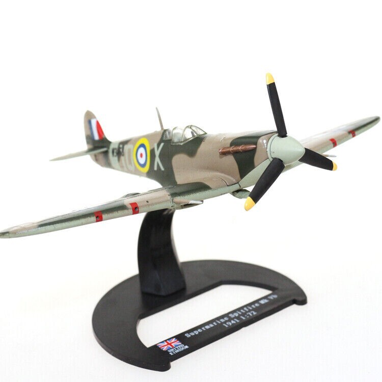 1:72 Diecast Royal Air Force Spitfire Fighter Aircraf Model Military Collection