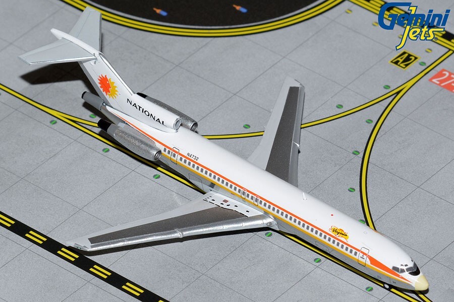 GEMINI JETS KALITTA CHARTERS II BOEING 727-200 1:400 DIE-CAST GJCKS1957 IN STOCK