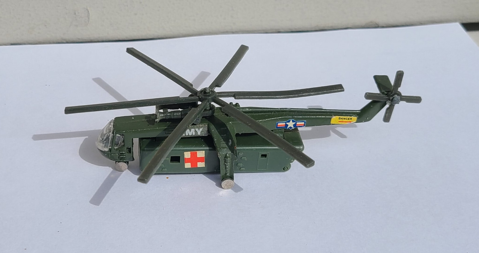 ZYLMEX US Army Sikorsky CH-54 Skycrane Helicopter Vintage Used Complete