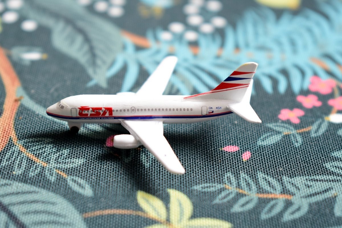 1:600 SCHABAK 945/143 CSA Czech Airlines Boeing 737-500 Diecast Metal Plane