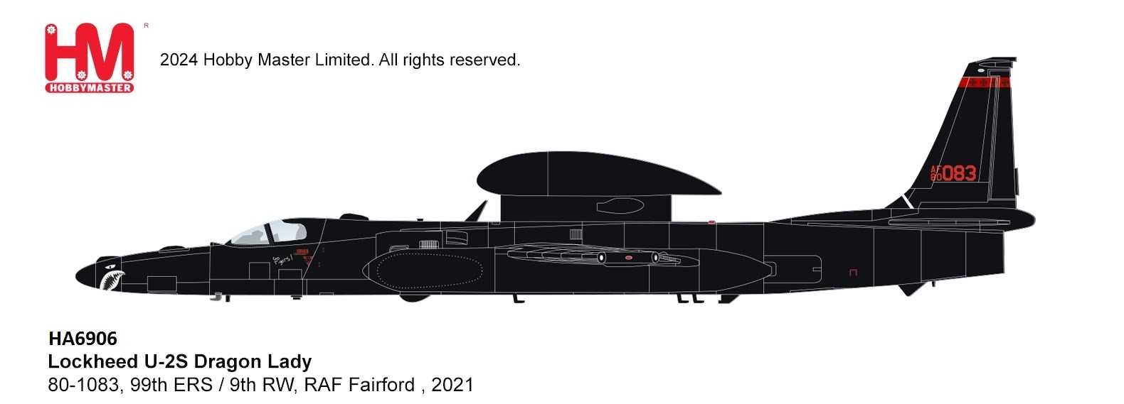 Hobby Master 1/72 Lockheed U-2S Dragon Lady USAF 99th ERS, RAF Fairford, 2021