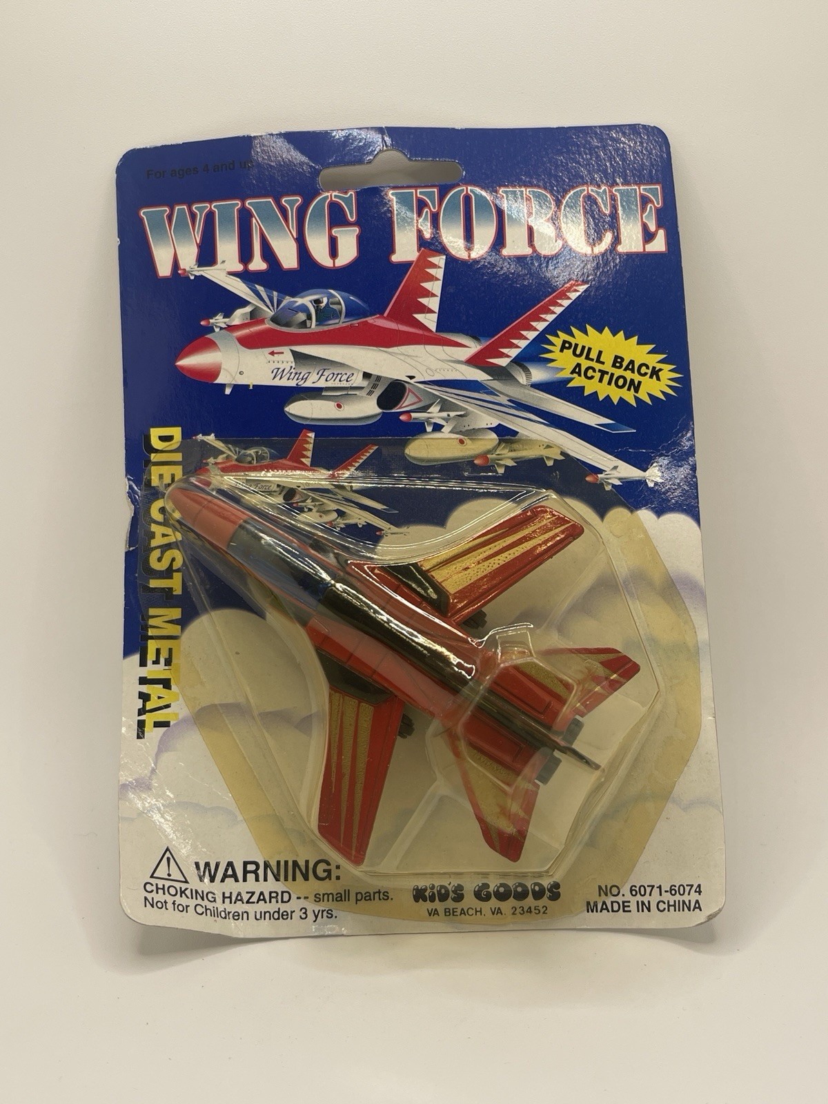 Wing Force Die-Cast Jet “Tornado” | Pull Back Action | Vintage Fighter Plane NIB