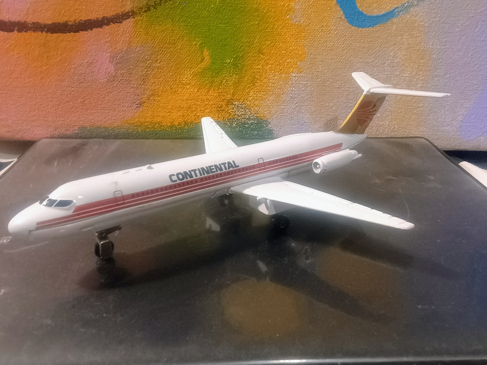 Continental Airlines DC-9 Diecast Commercial Airliner 5 Inch ERTL Jet Tran 1:400