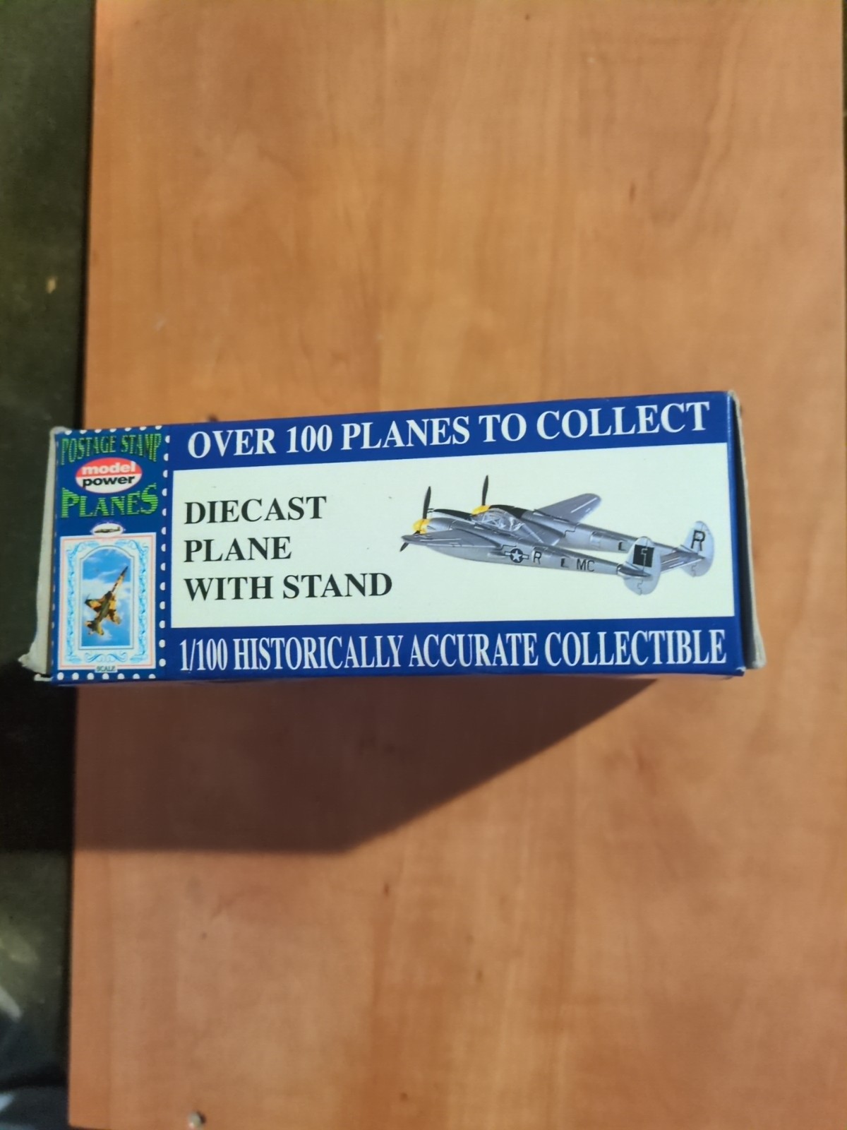 Postage Stamp Planes P-38 Lightning Diecast w/Stand No. 5362 Model Aircraft New