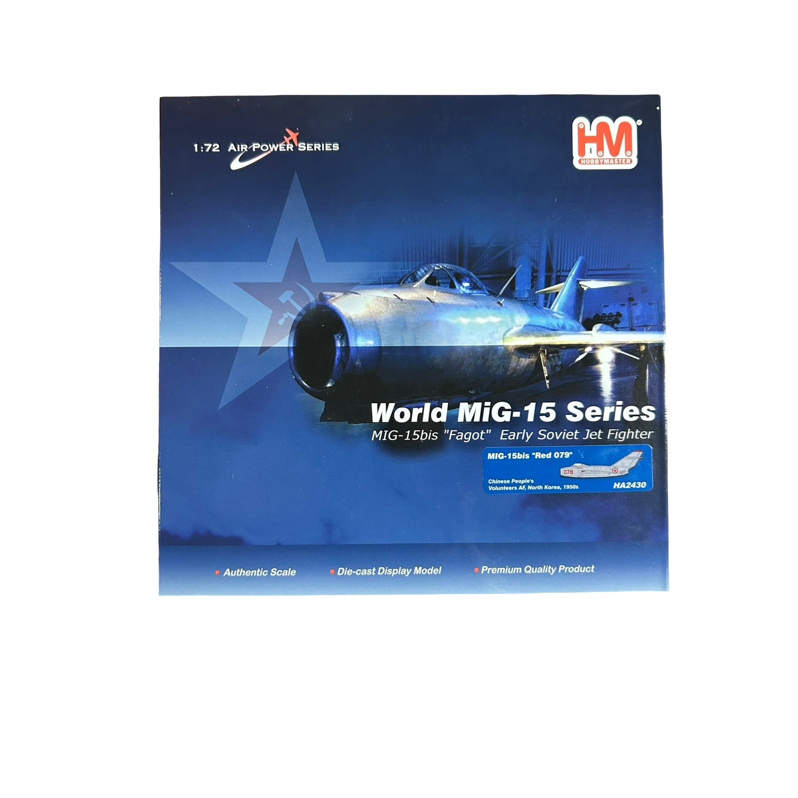 Hobby Master MiG-15bis Red 079 Chinese Volunteers AF 1:72 Diecast Model HA2430