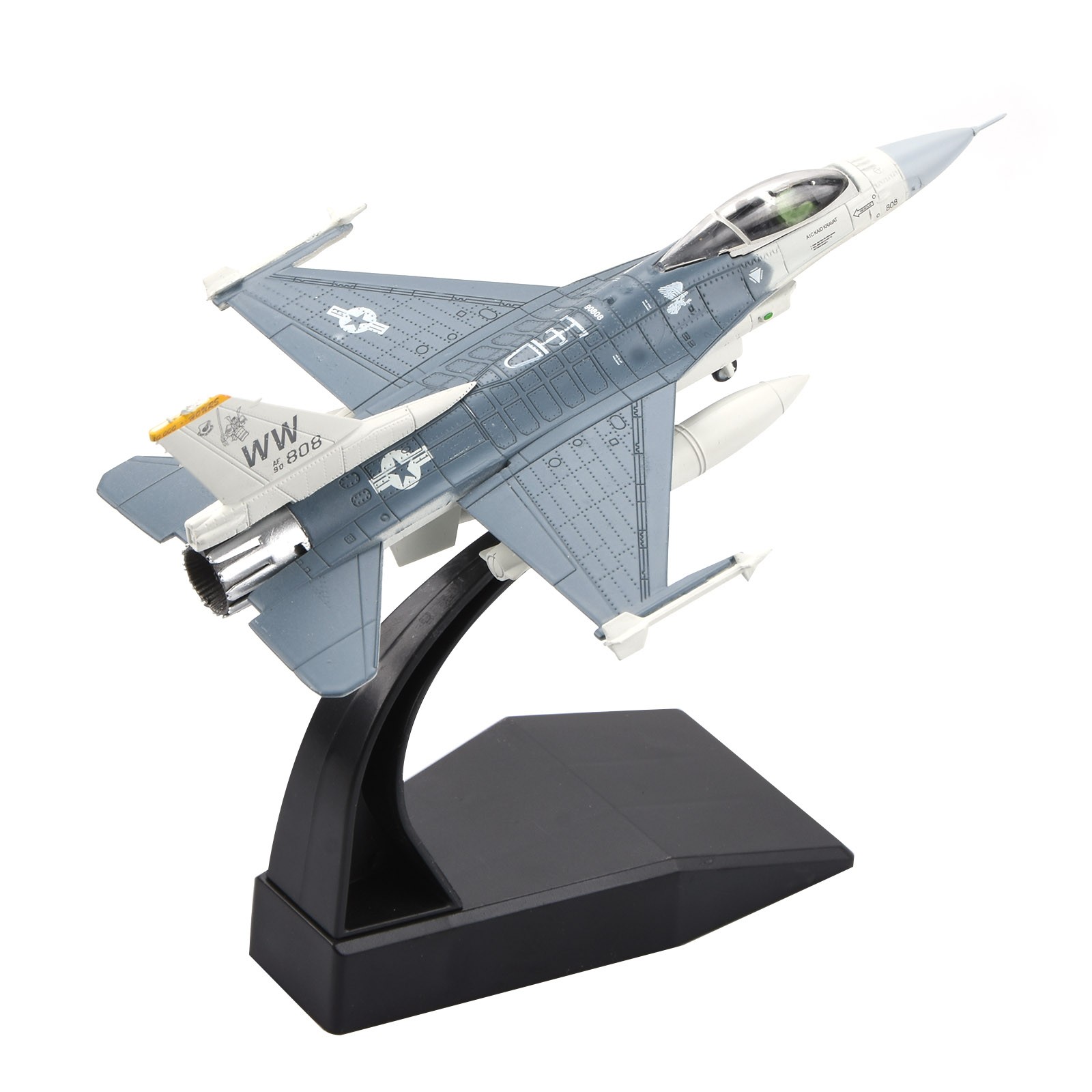 1:100 Scale F-16C Falcon Fighter Jet Model For US Air Force Alloy Gift 15cm