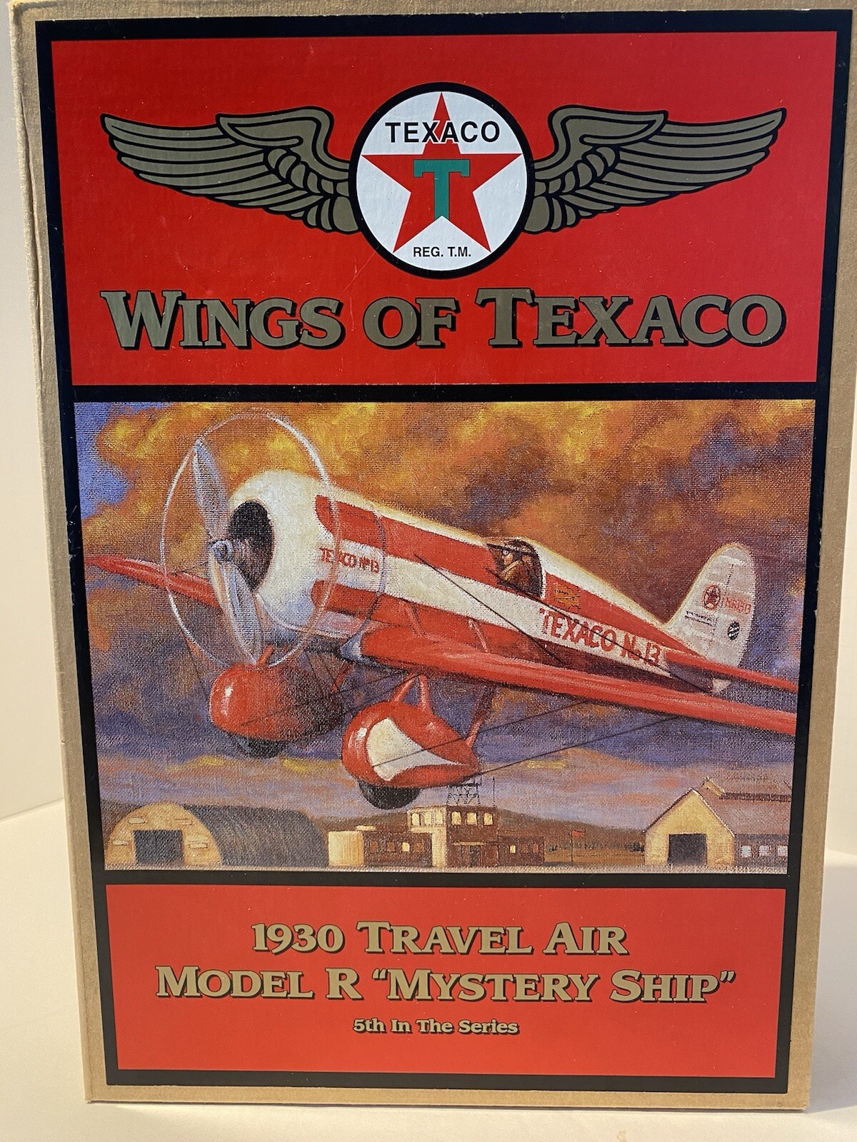 Wings of Texaco 1930 Travel Air Model R Mystery Ship Airplane Bank 5th in Series
