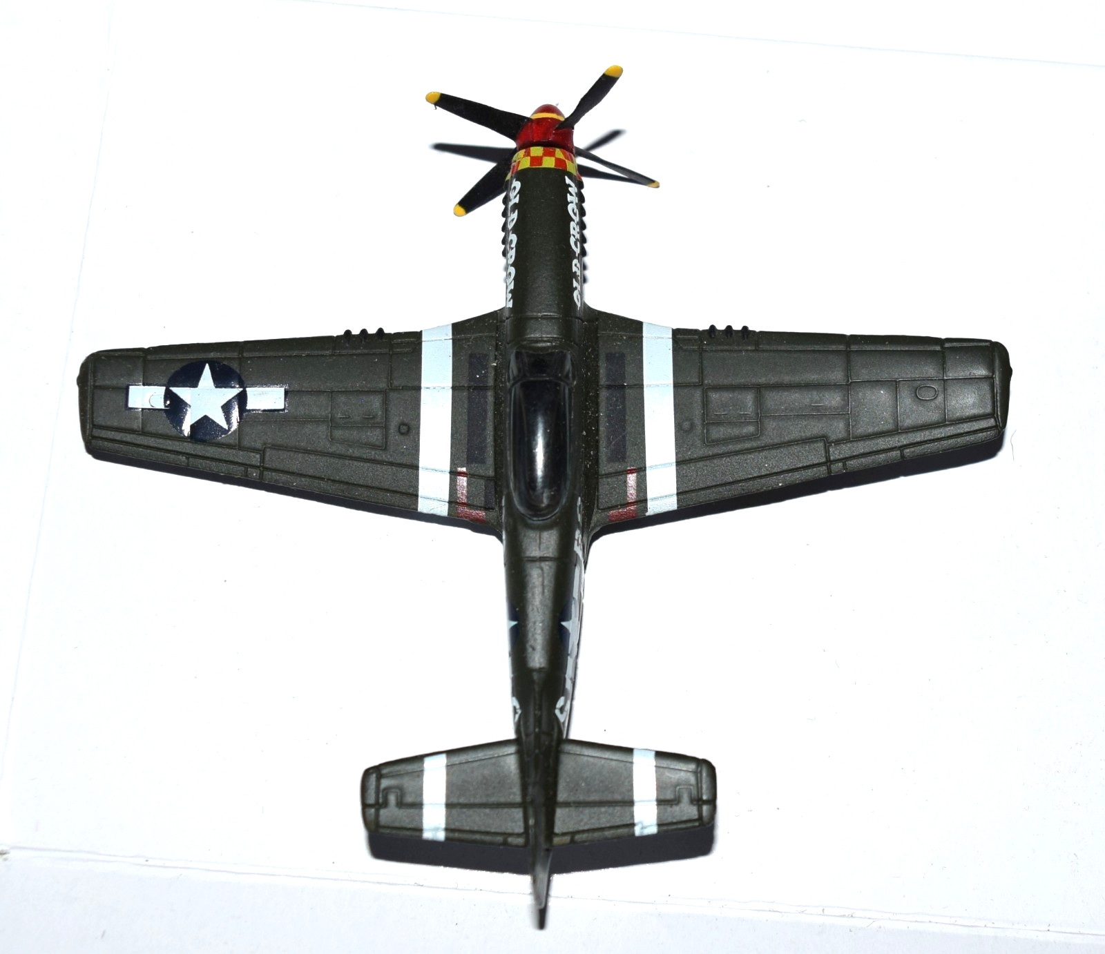 P51-D Mustang 1/72 Metal Airplane Model no Stand WWII Old Crow Thanksgiving