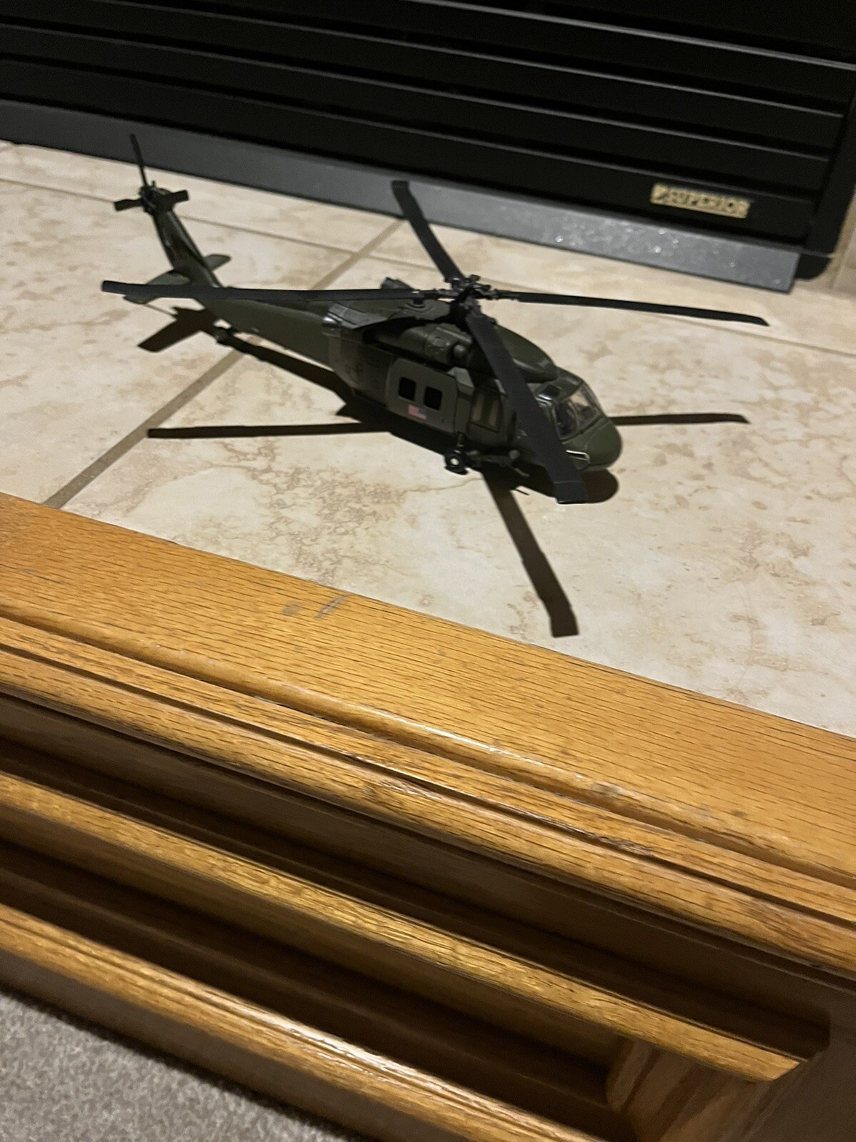 New Ray Military Mission UH60 Black Hawk Helicopter Die Cast