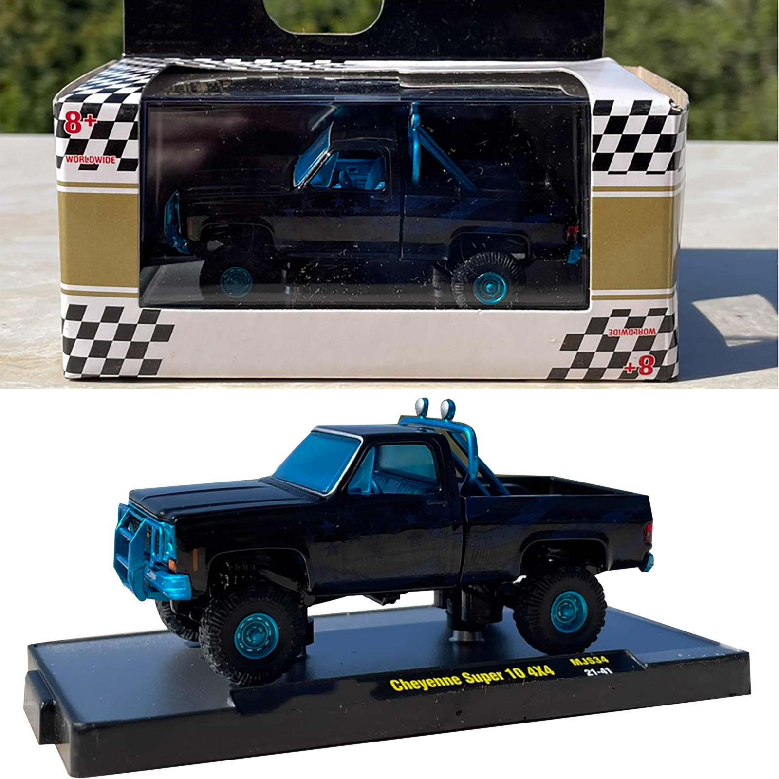 1/64 8cm 1973 For Chevrolet Cheyenne Super 10 4×4 Pickup Alloy Model Car