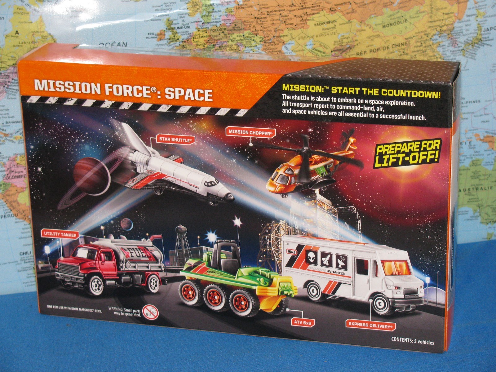 MATCHBOX MISSION FORCE SPACE STAR SHUTTLE CHOPPER TANKER ATV 5 PACK *BRAND NEW*