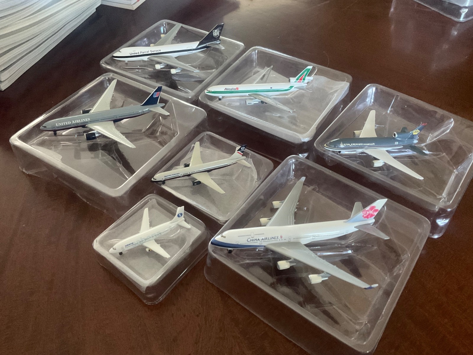 Lot of 7 Herpa Wings 1:500 Airliner Models