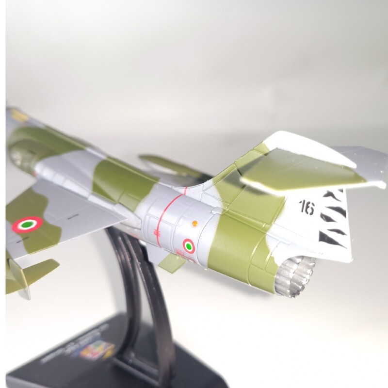 1:100 Diecast Military Model Italy Lockheed F-104S ASA StarFighter Aircraft Gift
