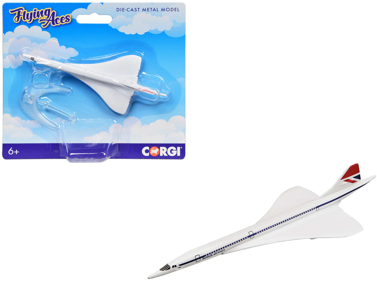 BAe/Aerospatiale Concorde Commercial Aircraft “British Airways” White “Flyin Ac