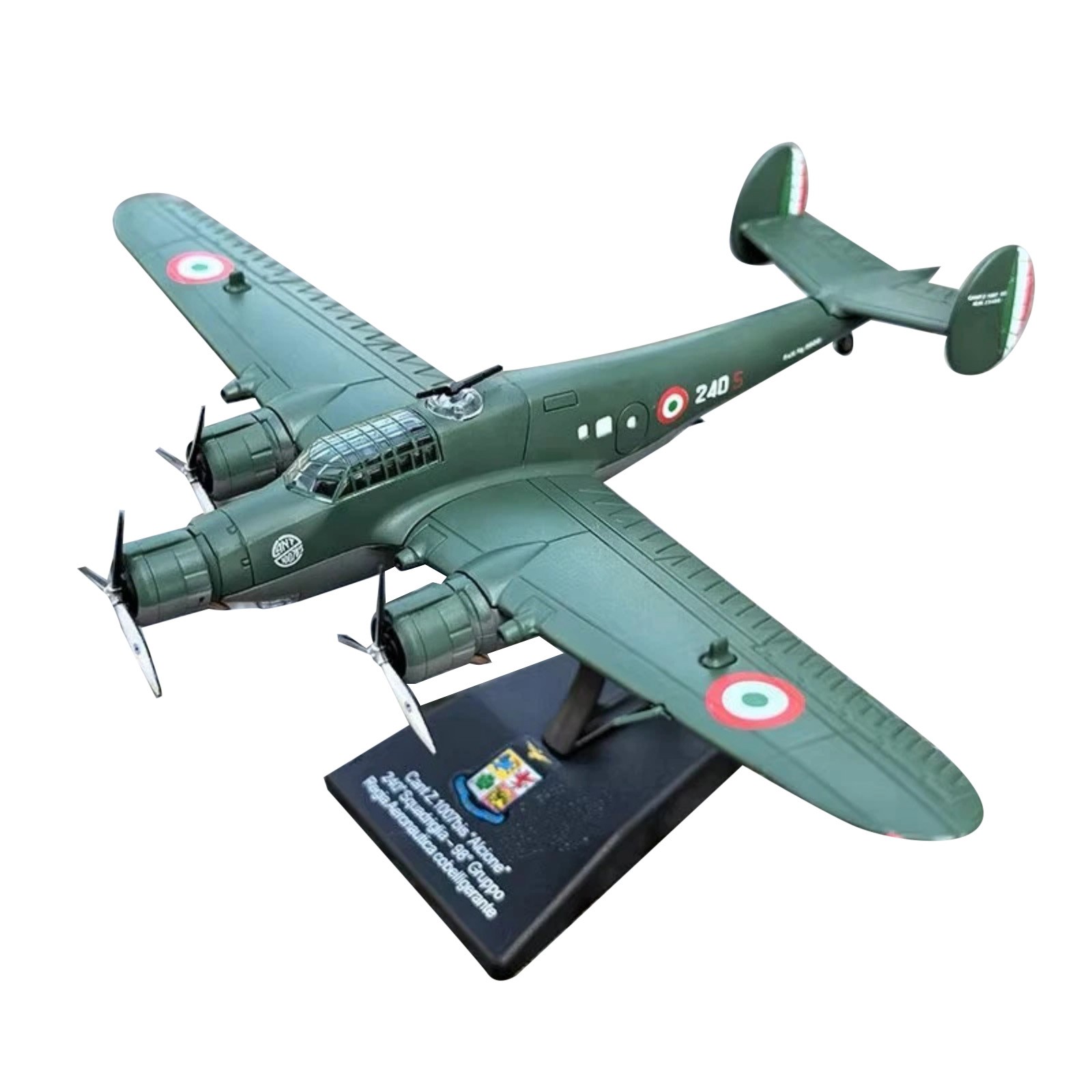 Good Quality 13cm Diecast Alloy 1/144 Scale WWII Italian CANT Z.1007bis Bomber