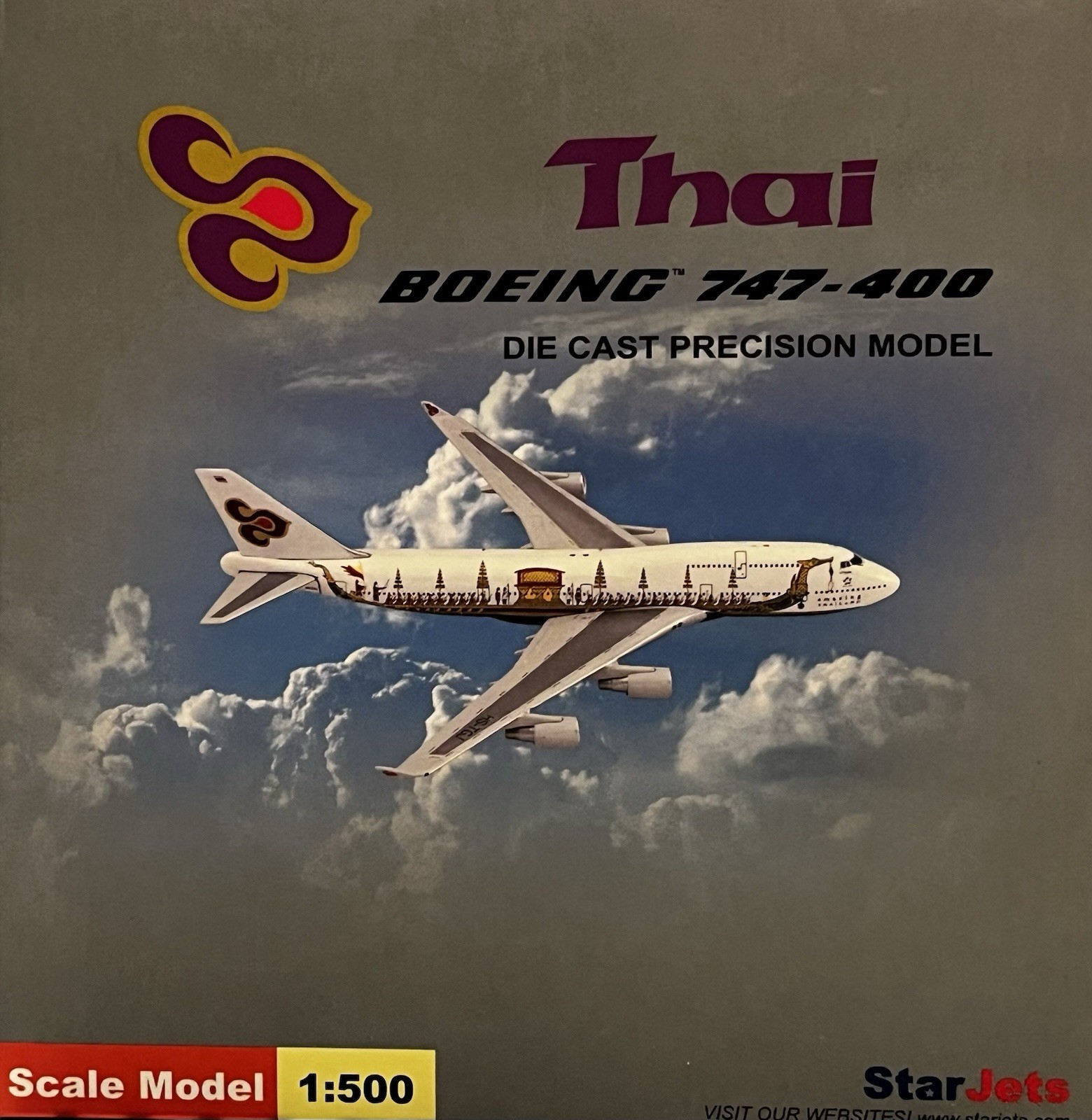 Star Jets 1:500 Thai B747-400 “Amazing Thailand” “HS-TGJ” Die Cast (MIB)