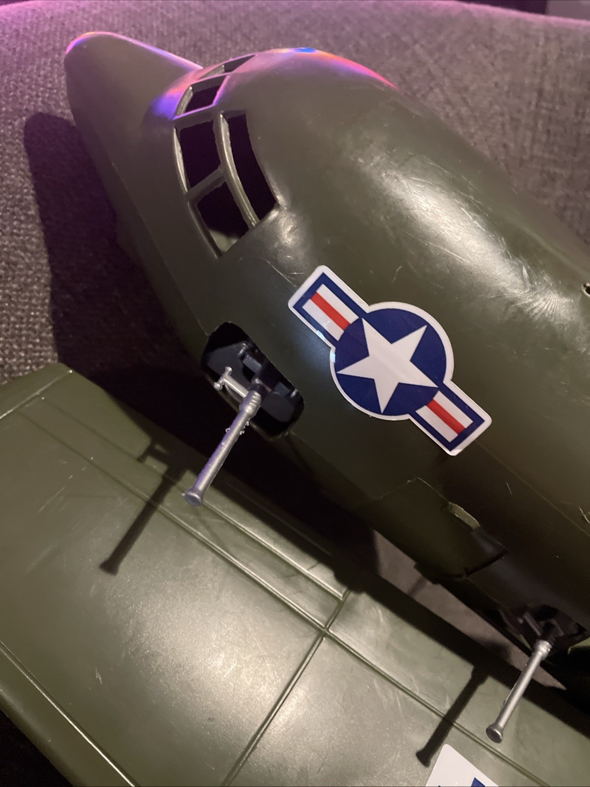 Vintage Hercules C-130 Processed Plastics 6270 Military Cargo Toy Plane