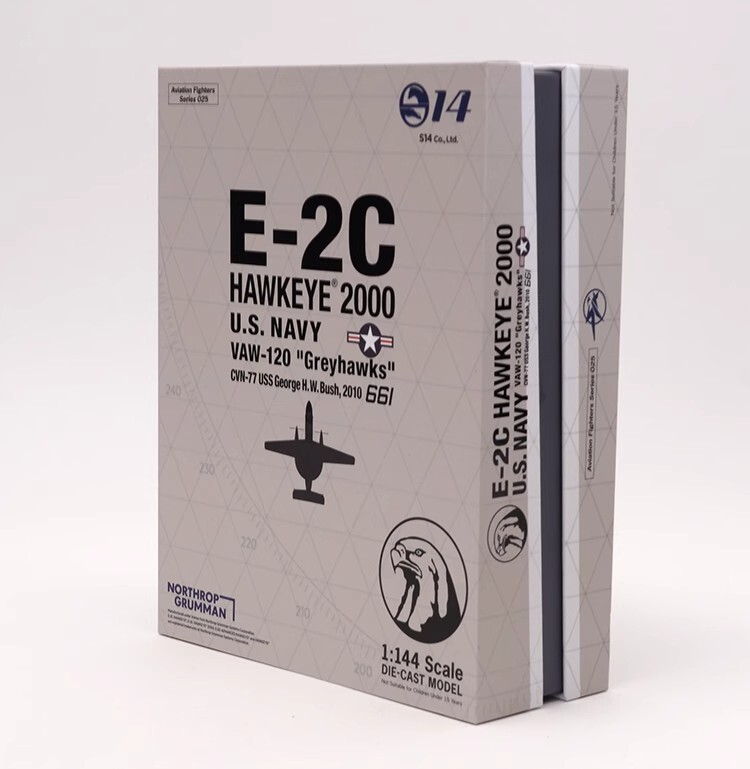 1/144 E-2C Early Warning Aircraft E2 Vaw-120 Alloy Finished Static Model