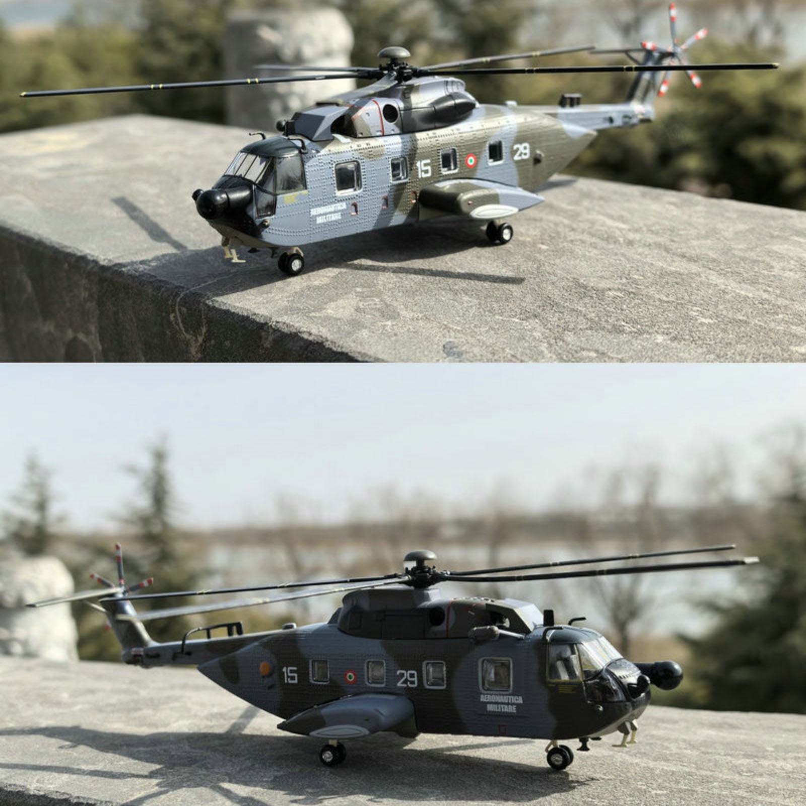 Italian Air Force HH-3F Pelican Helicopter 18cm Diecast Alloy Finished Model