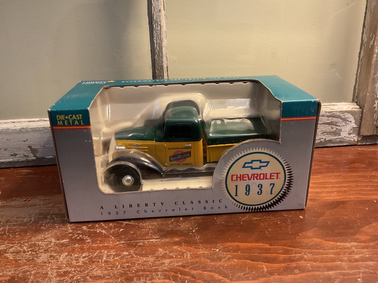 Liberty Classic 1937 Chevrolet North Western Engnr, Dept. Pickup Truck Bank