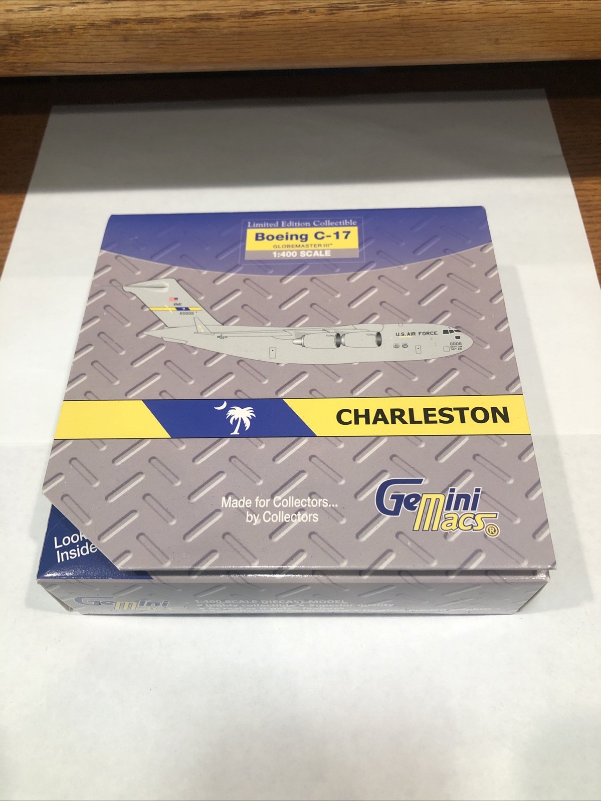 GeminiMacs 1:400 Diecast USAF Boeing C-17 Globemaster III JB Charleston CMUSA002
