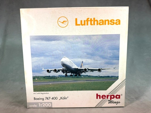 HERPA Wings 1/200 550031 Boeing B747-400 LUFTHANSA “KOLN” NIB
