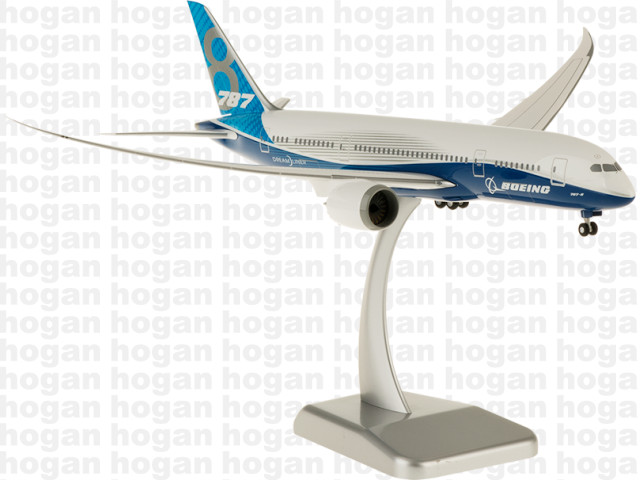 Hogan Wings Boeing 787-8 House Colors 10857 1/200 Snap-Fit Model