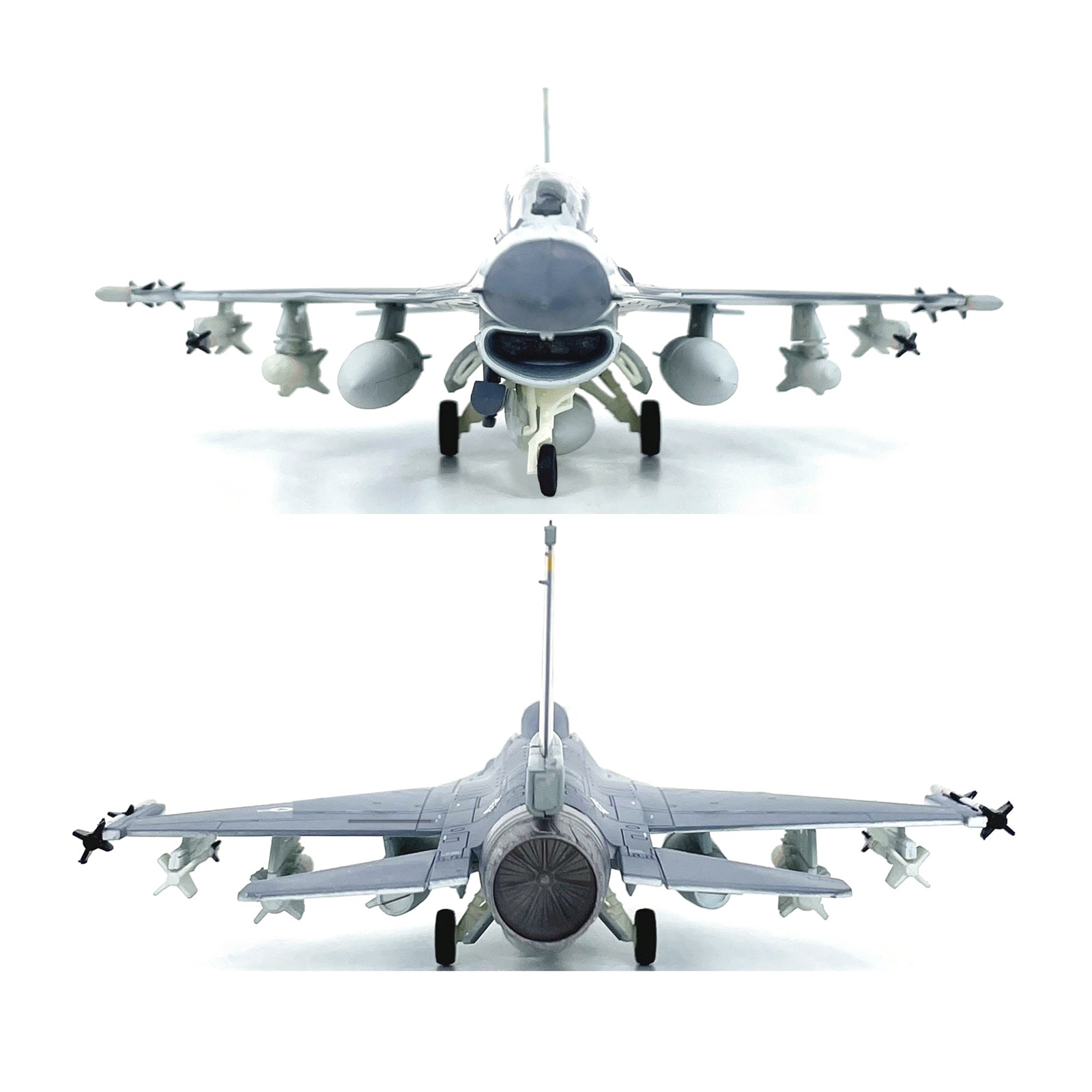 F-16D Fighter Jet Aircraft Model 1/72 Scale For US Air Force Alloy Diecast 21cm