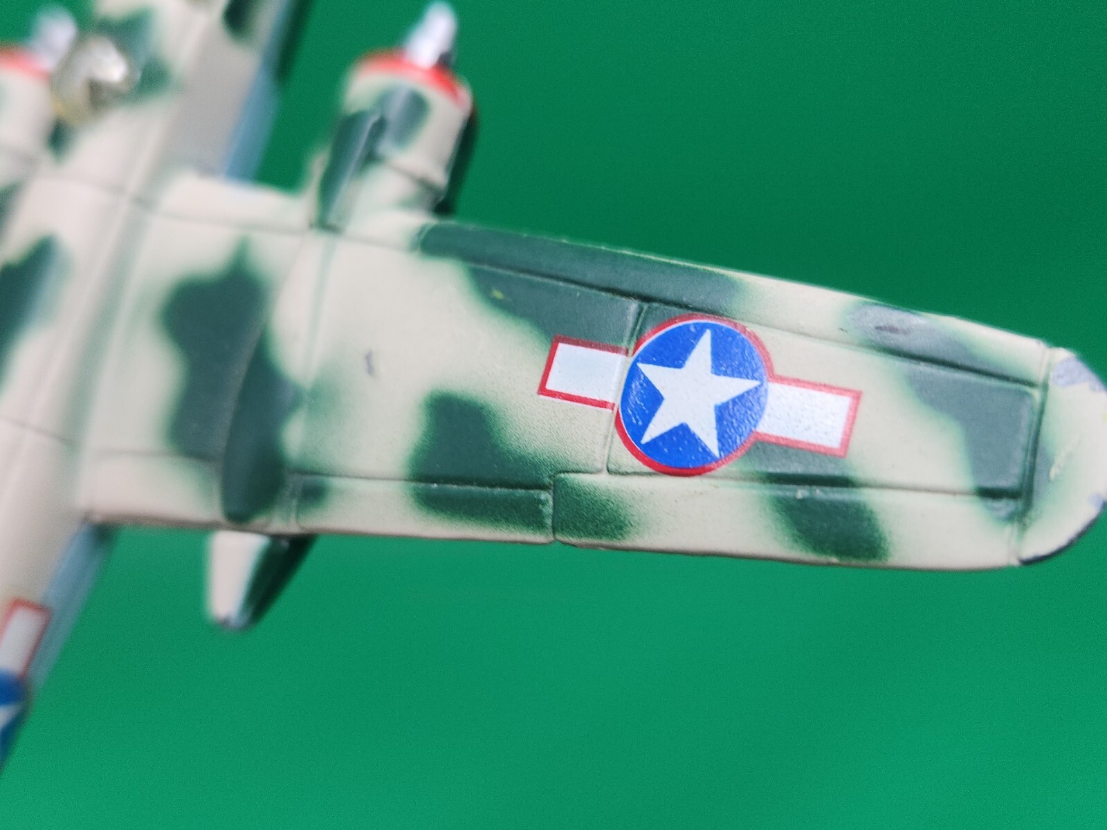 MAISTO Diecast B-25J Mitchell WWII Bomber US Army Airforce Aircraft Camo DAMAGED