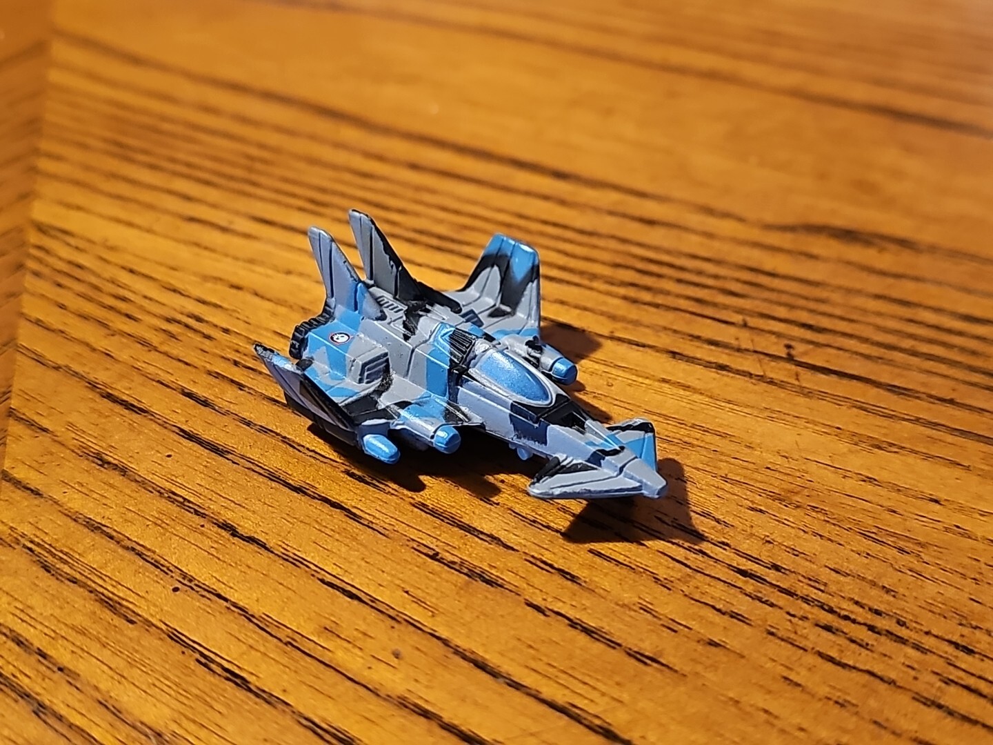 Micro Machines X-3 Raider Fighter Jet Military Aircraft Gray Blue Black 1993