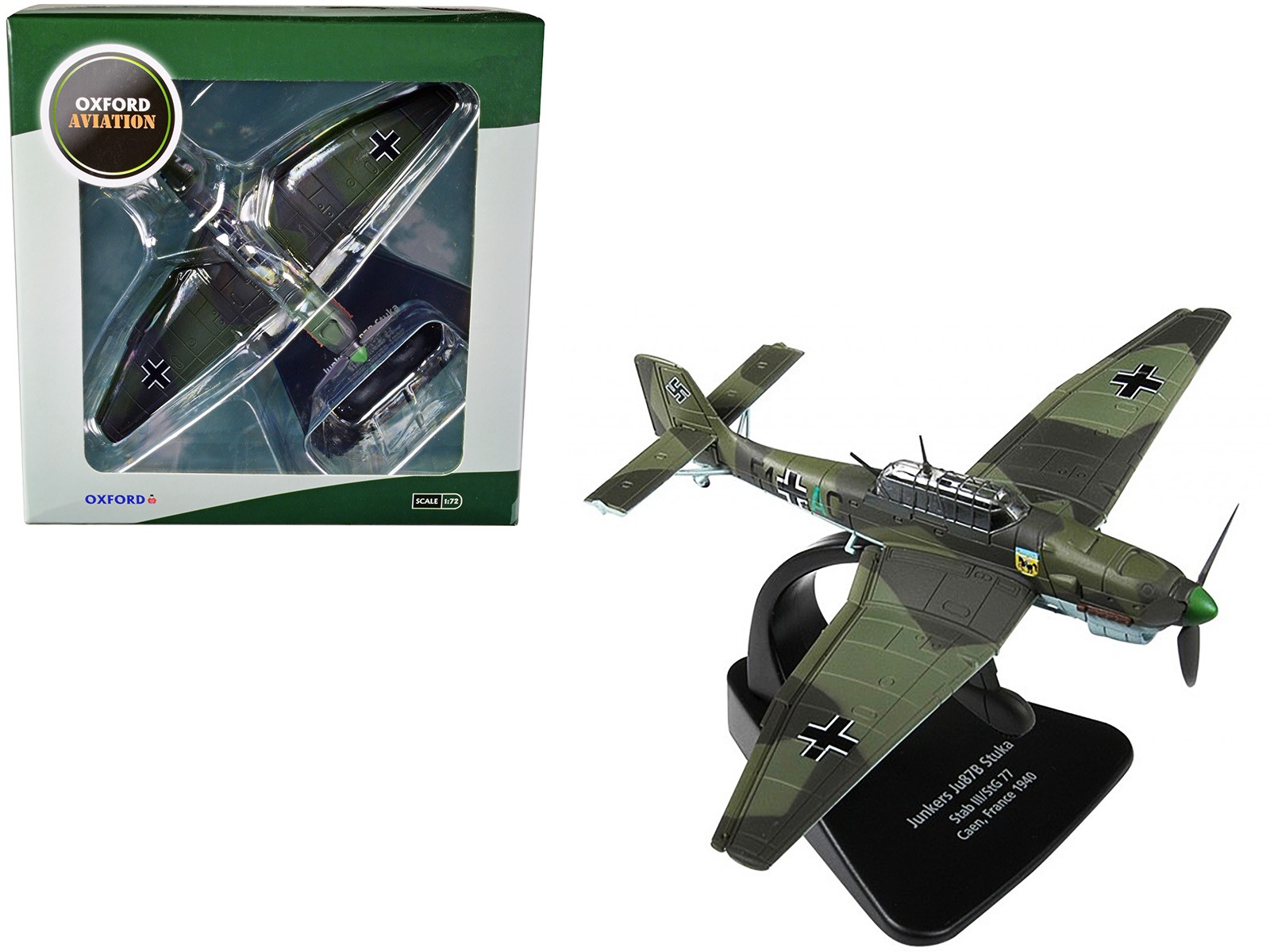 Junkers Ju 87B Stuka III/StG77 Caen 1940 1/72 Diecast Oxford