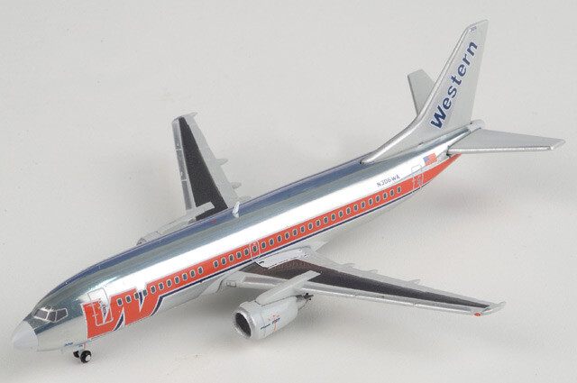 GJWAL1202 GeminiJets 737-300 1/400 Model N306WA Western Airlines