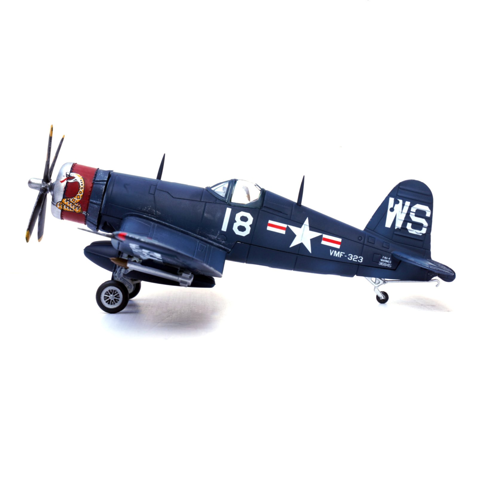 14cm Diecast Alloy 1/72 Scale WWII USMC F4U Corsair Fighter Model Gift