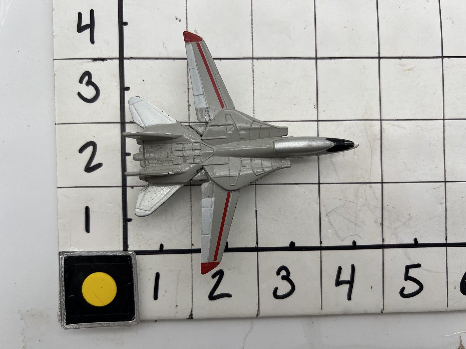 A143 F-14 Tomcat Fighter Jet Silver Good
