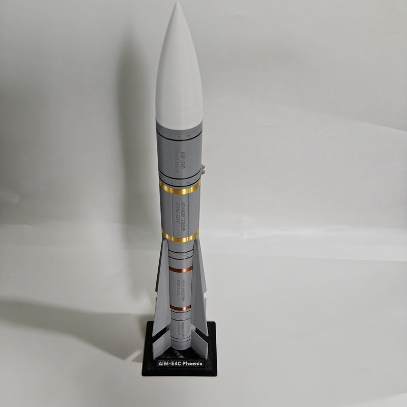 1:12 US Navy AIM-54 Phoenix Missile Model 35cm 3D Printed Military Collection