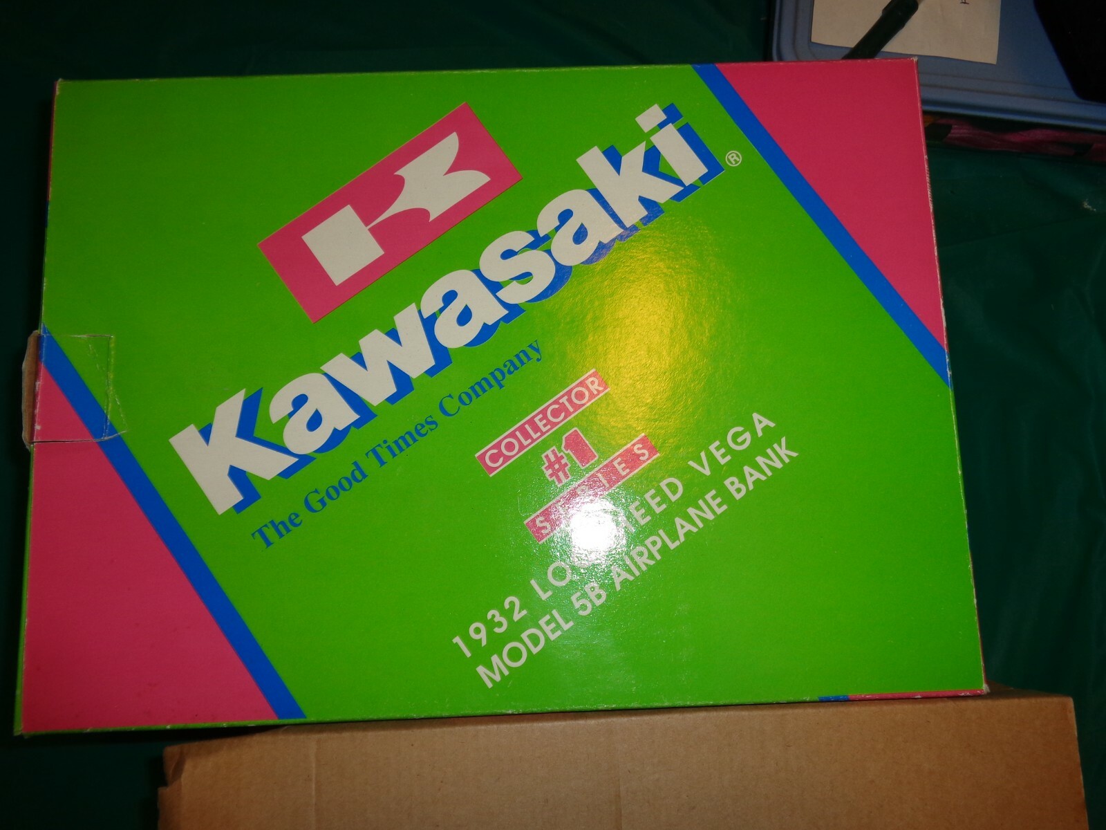 Kawasaki 1932 Lockhead Vega Model 5B Airplane Die Cast Bank Collector Series #1