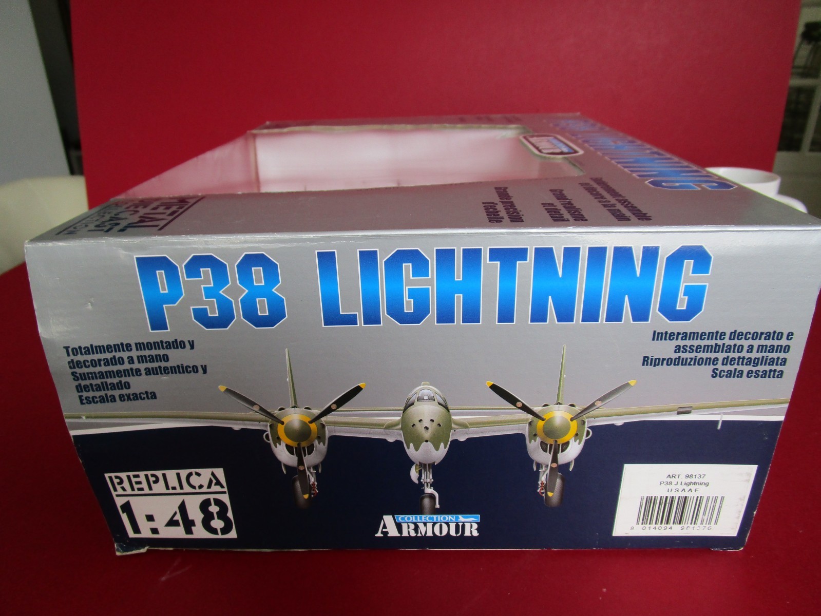 Armour Franklin Mint 1:48 Lockheed P38J Lightning USAAF 98137