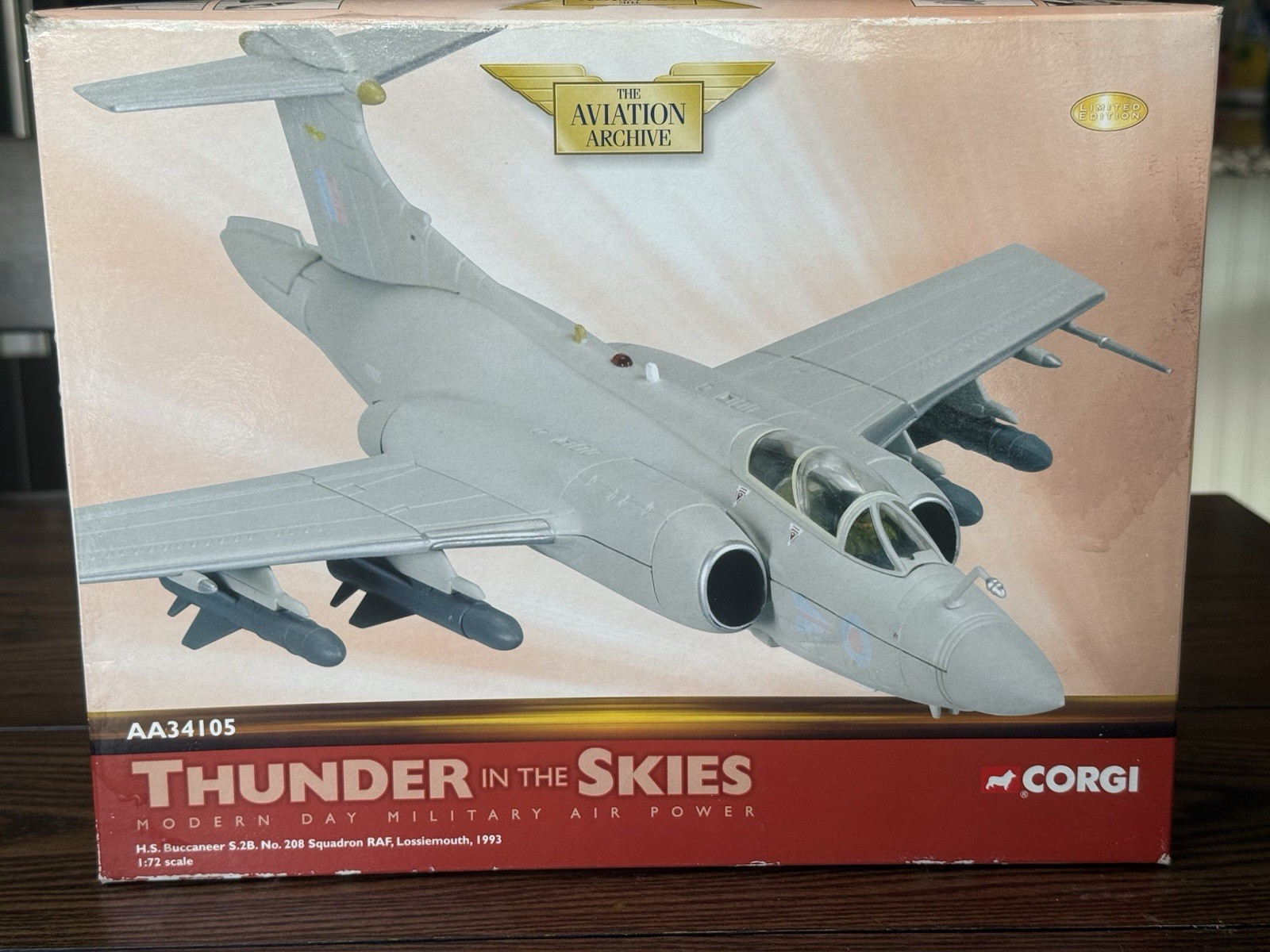 Corgi HS Buccaneer S.2B RAF 208 Sqn. Lossiemouth AA34105 Ltd. EDT. Sealed