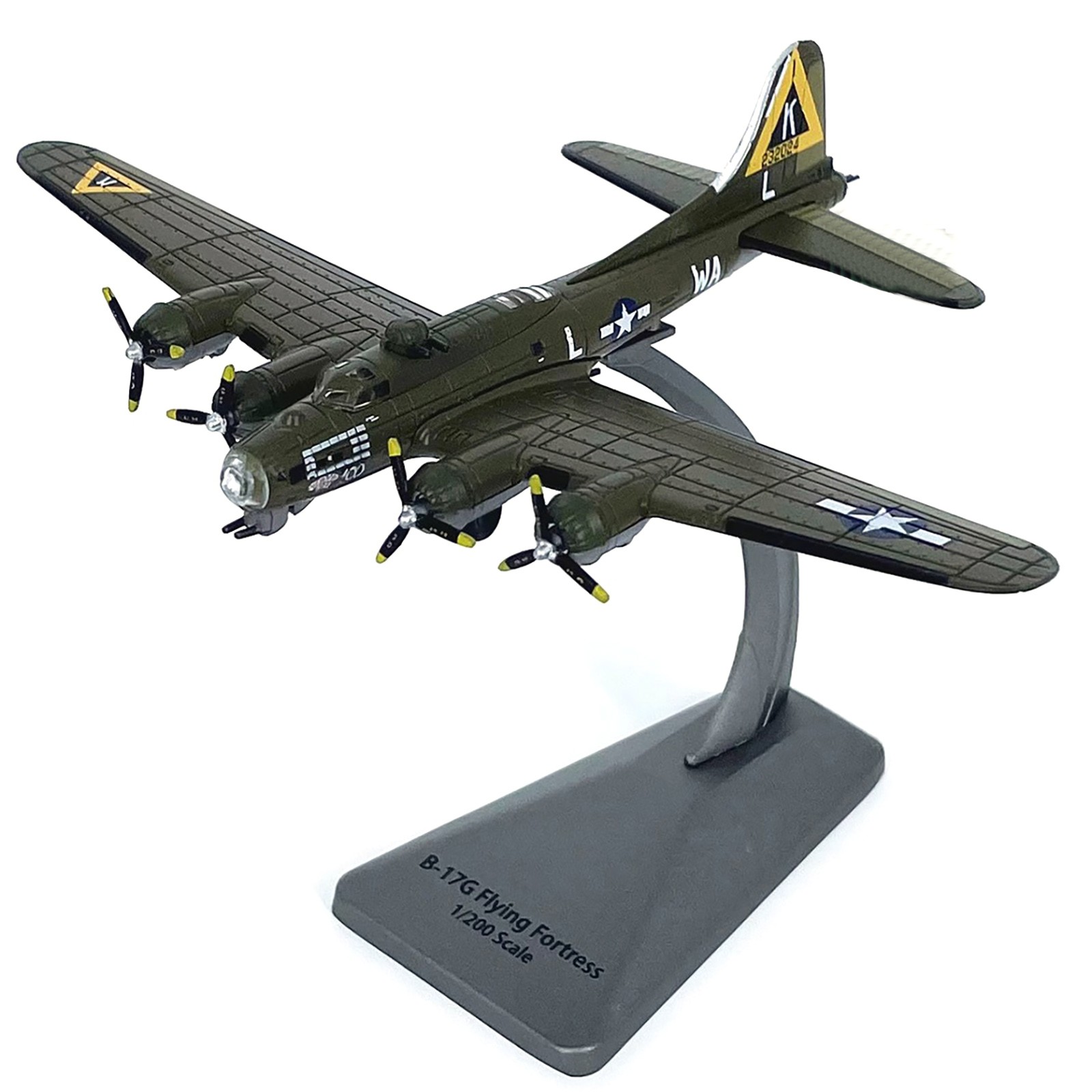 High Simulation 11.9cm Diecast Alloy 1/200 USA Air Force B-17G Fighter Model