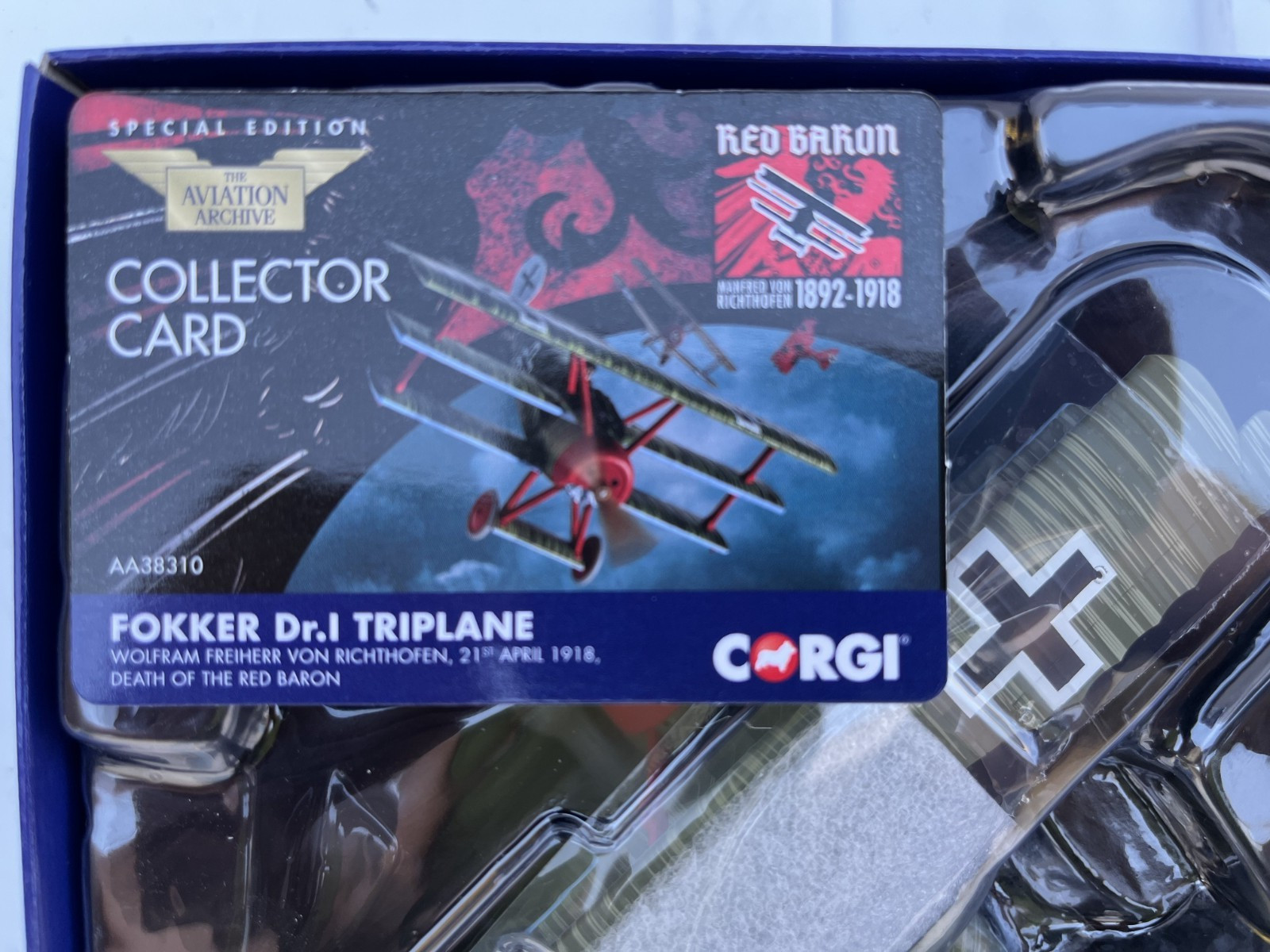 CORGI: Folker DR.1, L.T HANS KIRSCHSTEIN, “AA38310” 1:48
