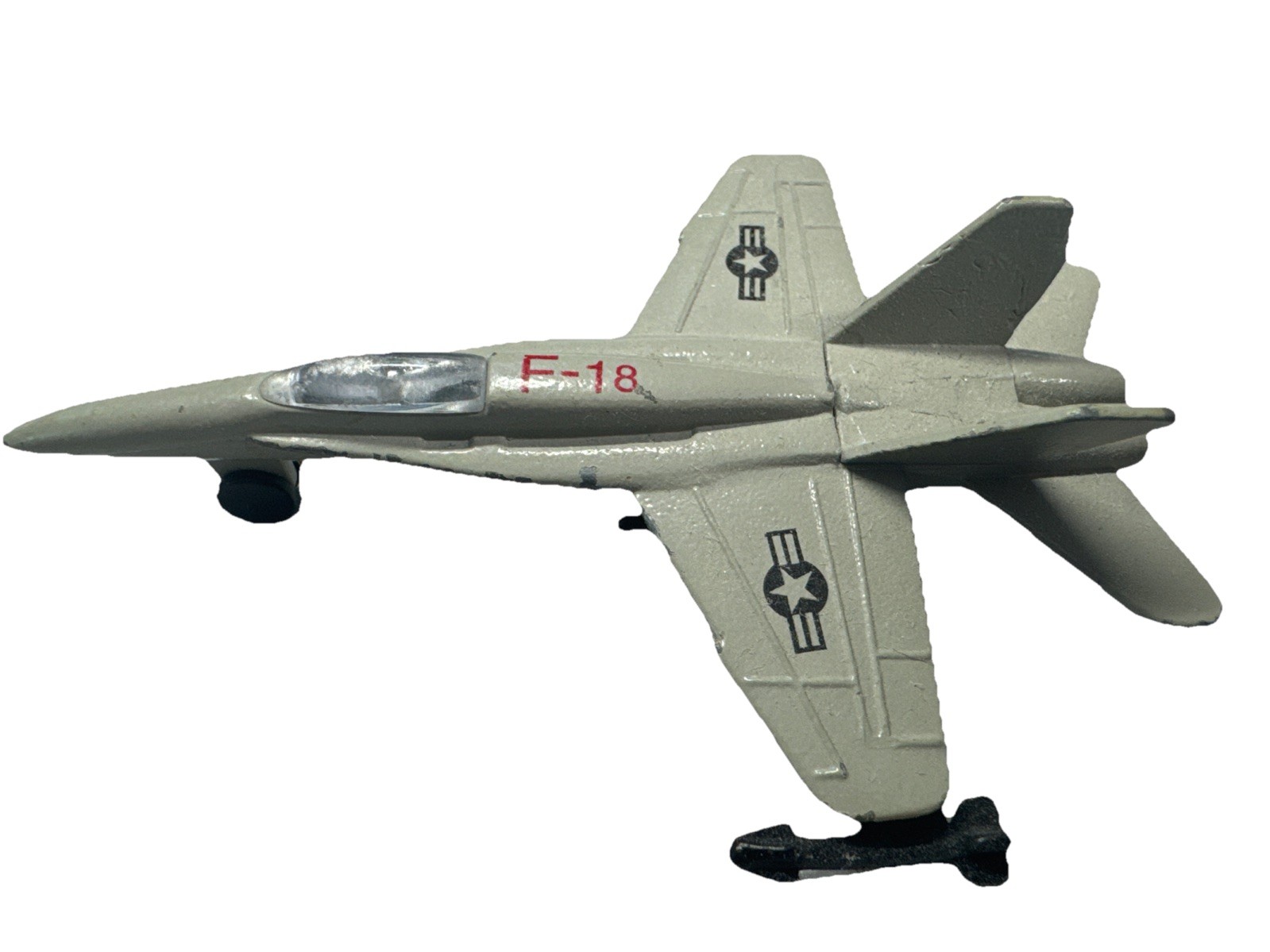 Vintage 1980s F-18 USAF Fighter Jet Diecast Model 3.5″