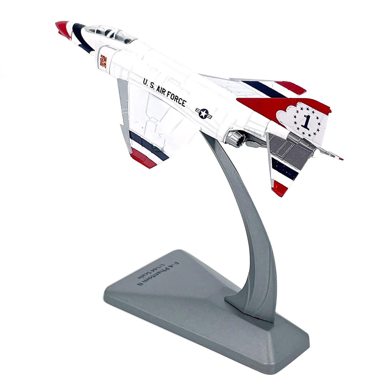 1/144 Scale 14cm Diecast Alloy USAF F-4 Phantom II Fighter Aircraft Model